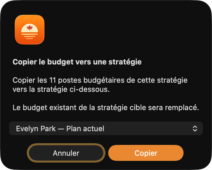 Copie du budget de Graham.