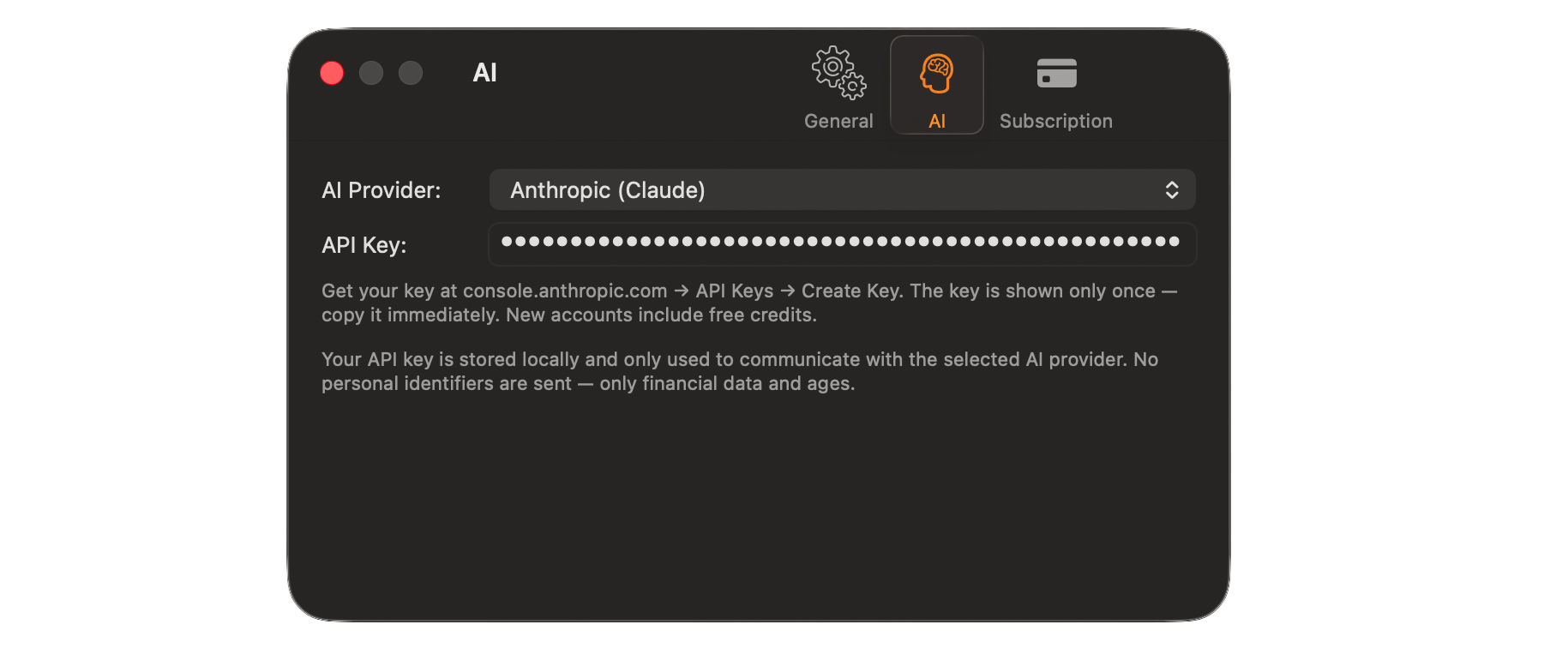 Preferences - AI