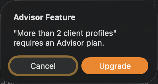 Adding a third client on a Pro plan.